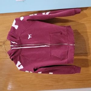PINK Maroon hooded sweatshirt Size XS